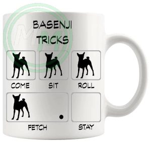 Basenji Tricks Mug funny dog lover gift