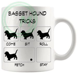 Basset Hound Tricks Mug funny dog lover gift