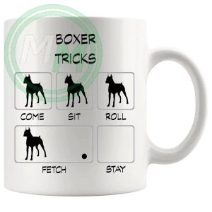 Boxer Tricks Mug funny dog lover gift
