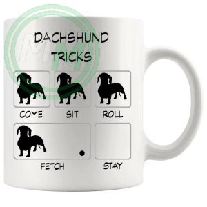 Dachshund Tricks Mug funny dog lover gift