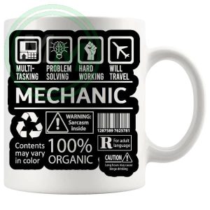 Hard Working Mechanic Mug ceramic mug gift