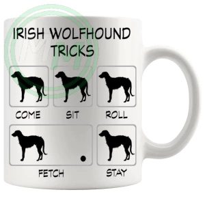 Irish Wolfhound Tricks Mug funny dog lover gift