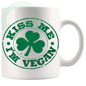 Kiss Me I'm Vegan Mug - Uncategorized funny mug gift